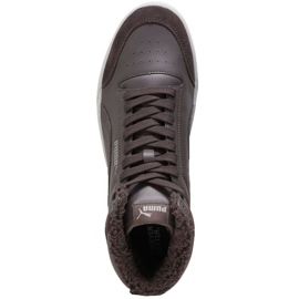 Puma Shuffle Mid Fur Flat kengät 387609 03 ruskea 1