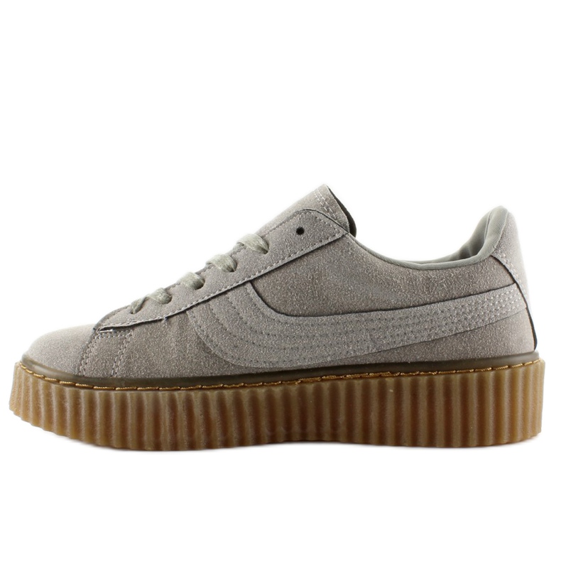 Suede creepers 8149 harmaa 1