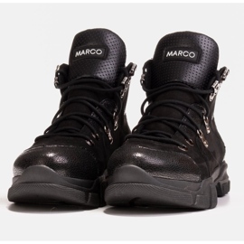 Marco Shoes Urheilulliset naisten saappaat, joissa on pieni syksy-talvieristys musta 1