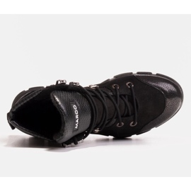 Marco Shoes Urheilulliset naisten saappaat, joissa on pieni syksy-talvieristys musta 3