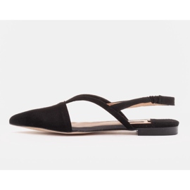 Marco Shoes Luonnolliset nahkasandaalit mustana 1