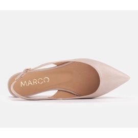 Marco Shoes Luonnollisen mokkanahkasandaalit beige 1965P-103-1 6