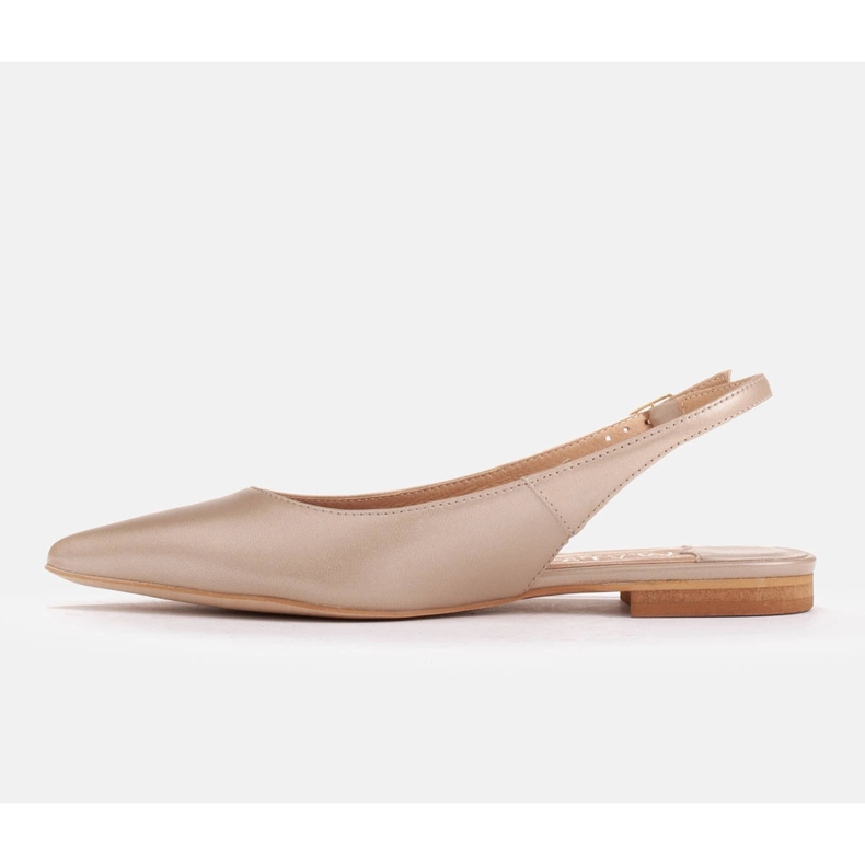 Marco Shoes Kullanväriset luonnonnahkaiset sandaalit 1965P-1232-1 beige kultainen 2