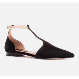 Marco Shoes Mokkasandaalit nilkkahihnalla musta 1