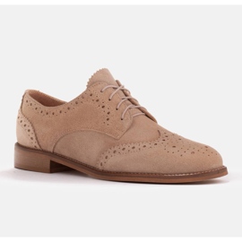 Marco Shoes Kengät koristeellisella rei'ityksellä beige 1