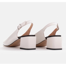 Marco Shoes Mukavat naisten sandaalit valkoisesta nahasta valkoinen 3