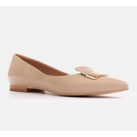 Marco Shoes Ballerinat koristeellisella kielellä beige 1