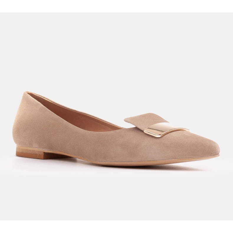 Marco Shoes Ballerinat koristeellisella kielellä beige 1