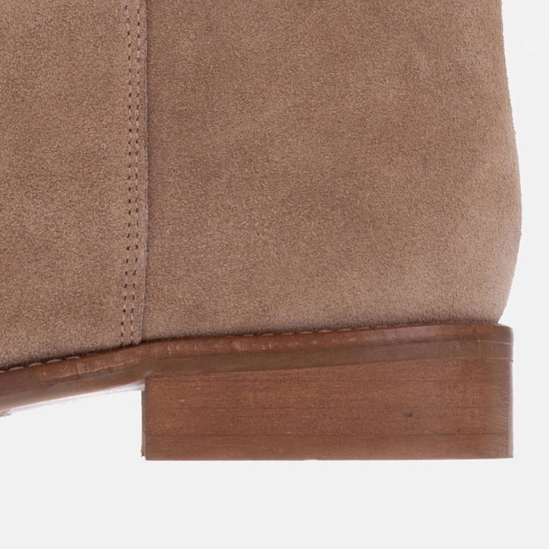 Marco Shoes Matalakorkoiset "putki" saappaat beige 1