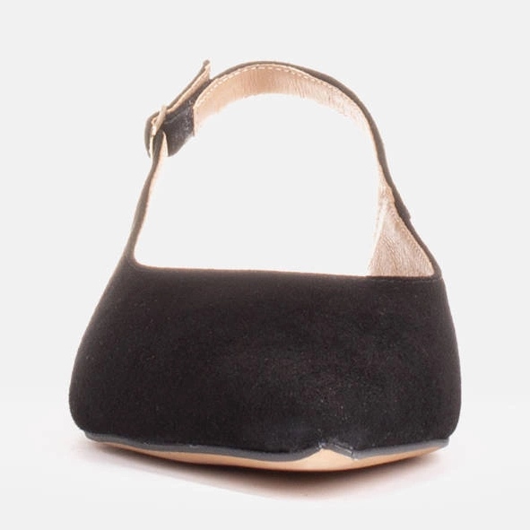 Marco Shoes Mustat luonnonmokkanahkasandaalit 2