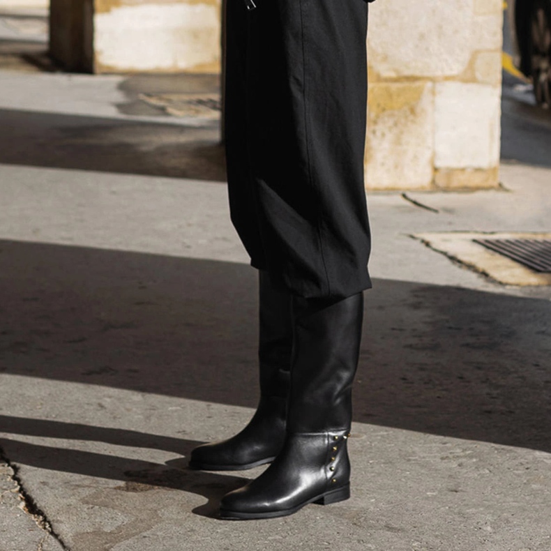 Marco Shoes Ratsastussaappaat nastoilla musta 2