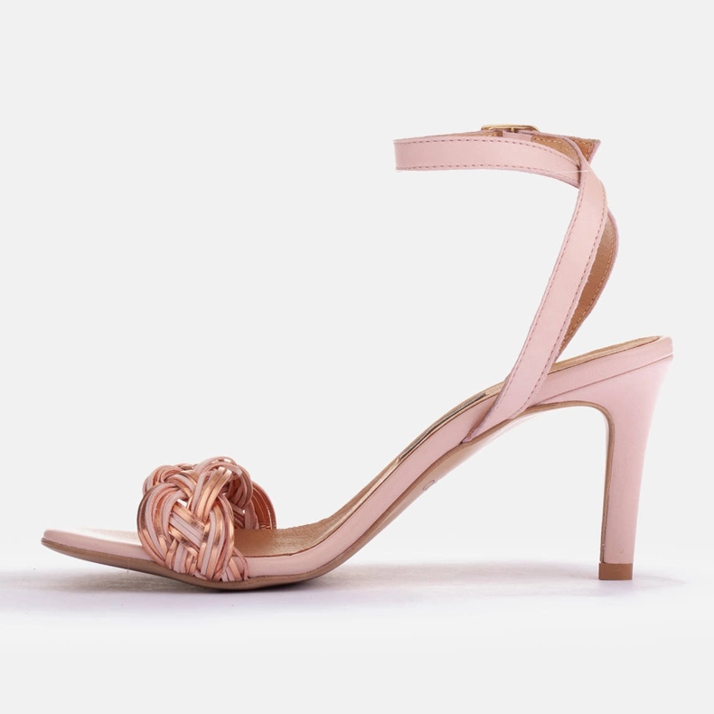 Marco Shoes Sandaalit, joissa punottu olkahihna vaaleanpunainen 2