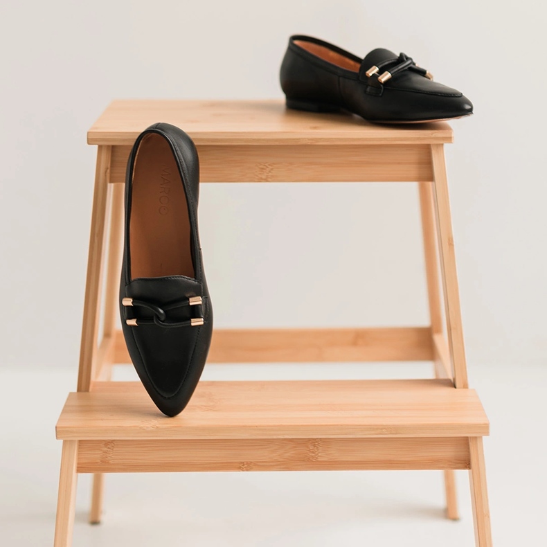 Marco Shoes Koristetut loaferit musta 1