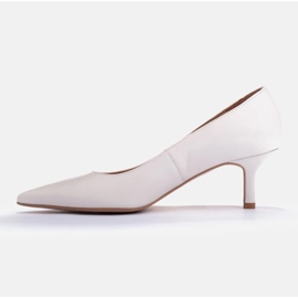 Marco Shoes Tyylikkäät korkokengät, joissa matala kantapää valkoinen 1