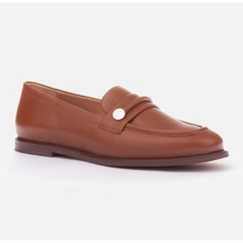 Marco Shoes Nahkaiset loaferit ja mokasiinit ruskea 1