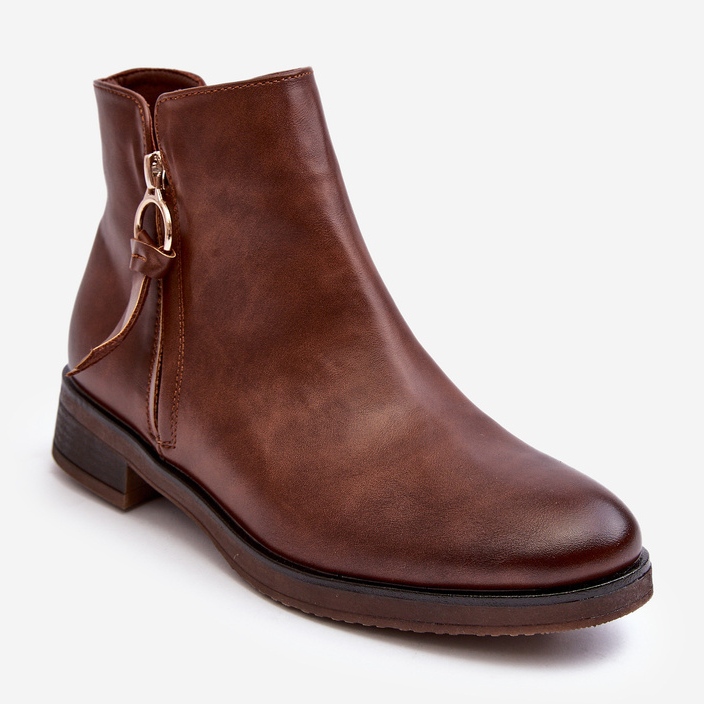 Naisten nahkasaappaat Ruskea Vasica 1