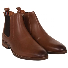 Tommy Hilfiger Essential Hilfiger Lth Chelsea M kengät FM0FM04182 ruskea 1