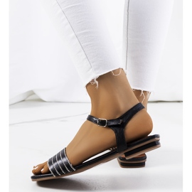 Mustat sandaalit Sudbury-kuutiozirkonialla 2