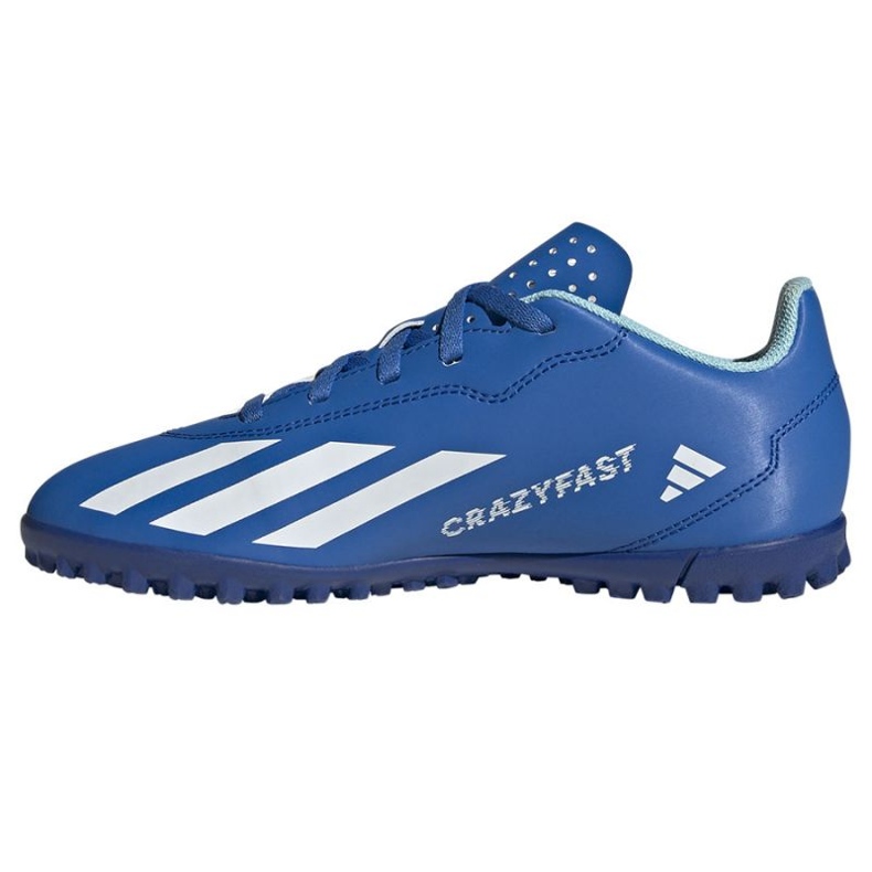 Adidas X Crazyfast.4 Tf Jr IE4067 jalkapallokengät sininen 1