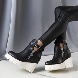 Sherrin mustat kiila saappaat 1