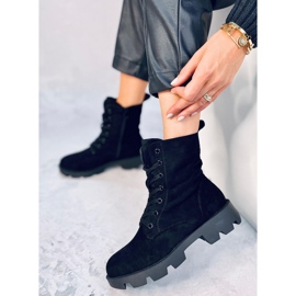 Pansy Black mokkanahkaiset työsaappaat musta 2