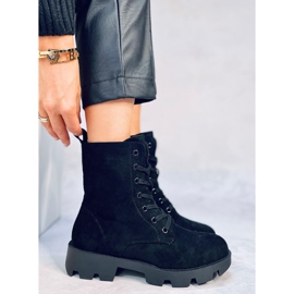 Pansy Black mokkanahkaiset työsaappaat musta 1