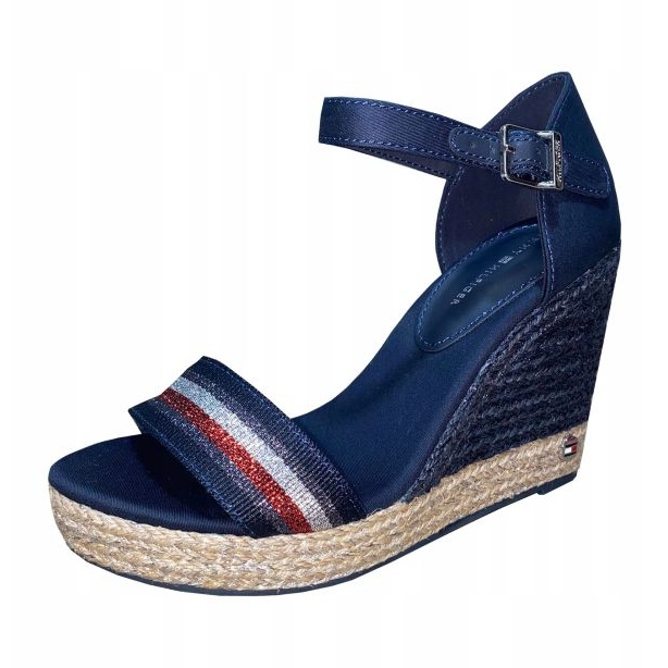 Tommy Hilfiger Grosgrain High Wedge sandaalit FW0FW05254 sininen 1