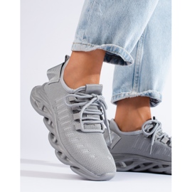 TRENDI Harmaat vaaleat tennarit 1