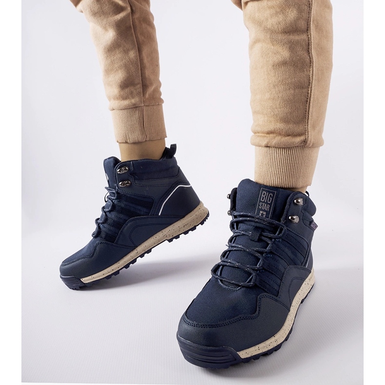 Blue Big Star KK274611 Navy saappaat sininen 1