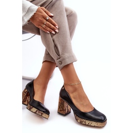 Naisten nahkapumput Laura Messi 2599 Musta 3