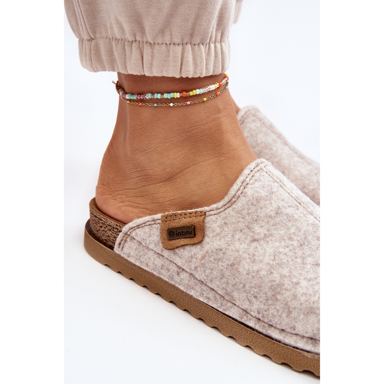 Naisten koti Kengät Tossut Inblu DJ000010 Vaalea beige 1