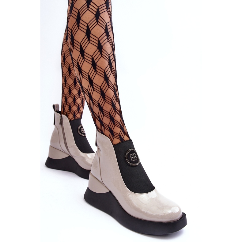 Nahkasaappaat S.Barski MR870-22 Vaaleanharmaa 2