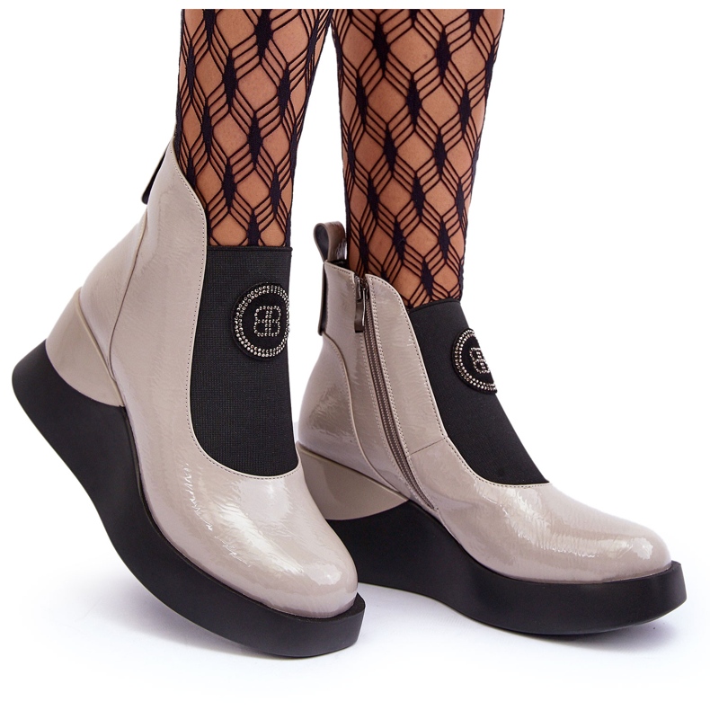 Nahkasaappaat S.Barski MR870-22 Vaaleanharmaa 4