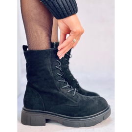 Lavey Black mokkanahka nauhasaappaat musta 1