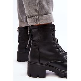 Vinceza Naisten eristetyt vetoketjulliset työsaappaat, mustat Evrardalta 1