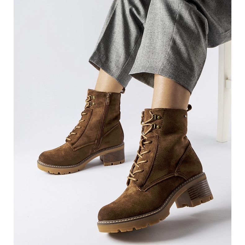 Ruskeat nauhalliset nilkkurit Clementinalta 1