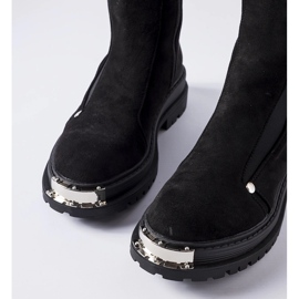 Mustat eristetty nilkkurit koristekärjellä Bologna 1