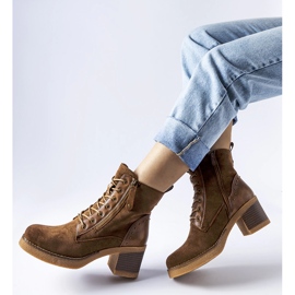 Ruskeat eko-mokkanahka Graziella-nilkkurit 1