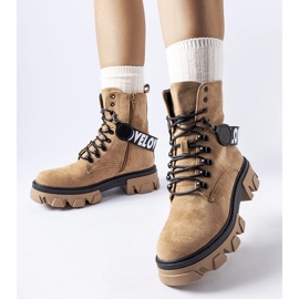 Beiget nilkkurit koristeellisella irrotettavalla olkahihnalla 2