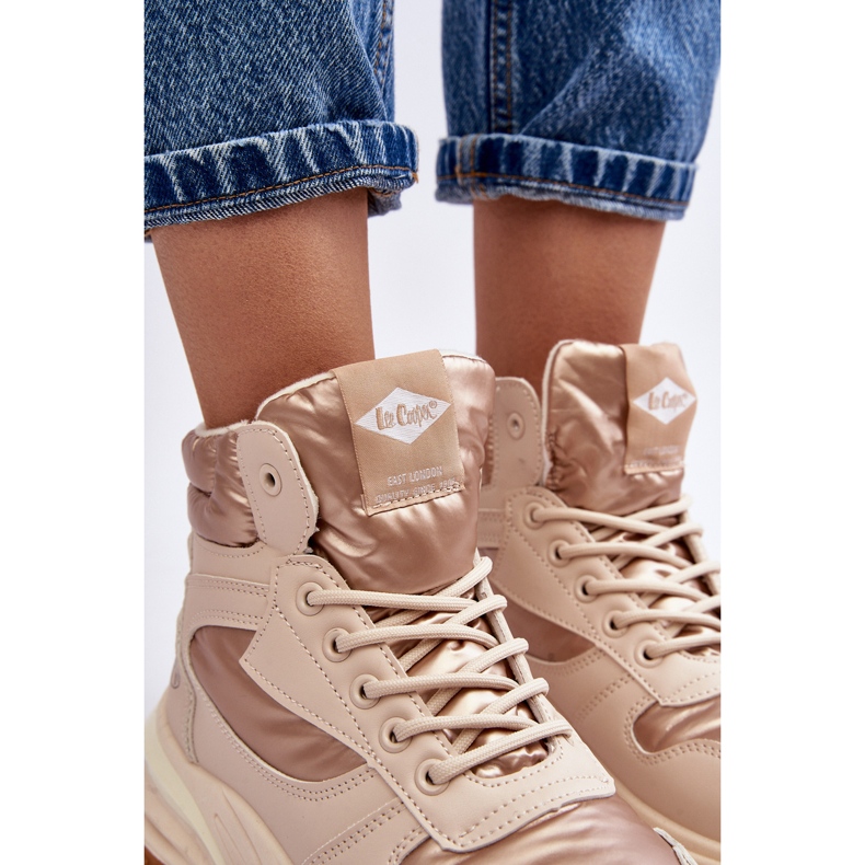 Naisten nilkkurit paksulla pohjalla Lee Cooper LCJ-23-44-1972L beige 1