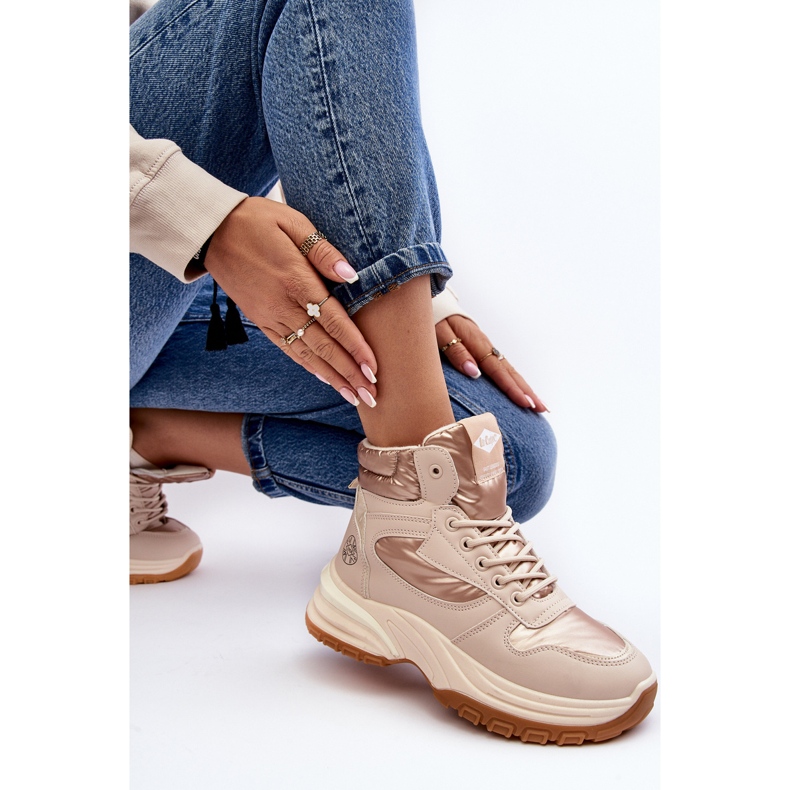 Naisten nilkkurit paksulla pohjalla Lee Cooper LCJ-23-44-1972L beige 2