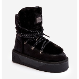 Vegan Platform Snow Boots vedenpitävä D.Franklin DFSH371008 musta 2