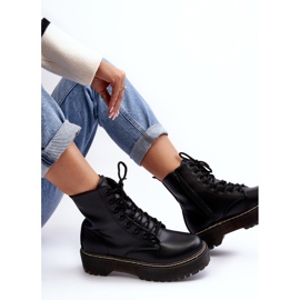 Naisten nauhalliset nilkkurit, musta Maddis 1