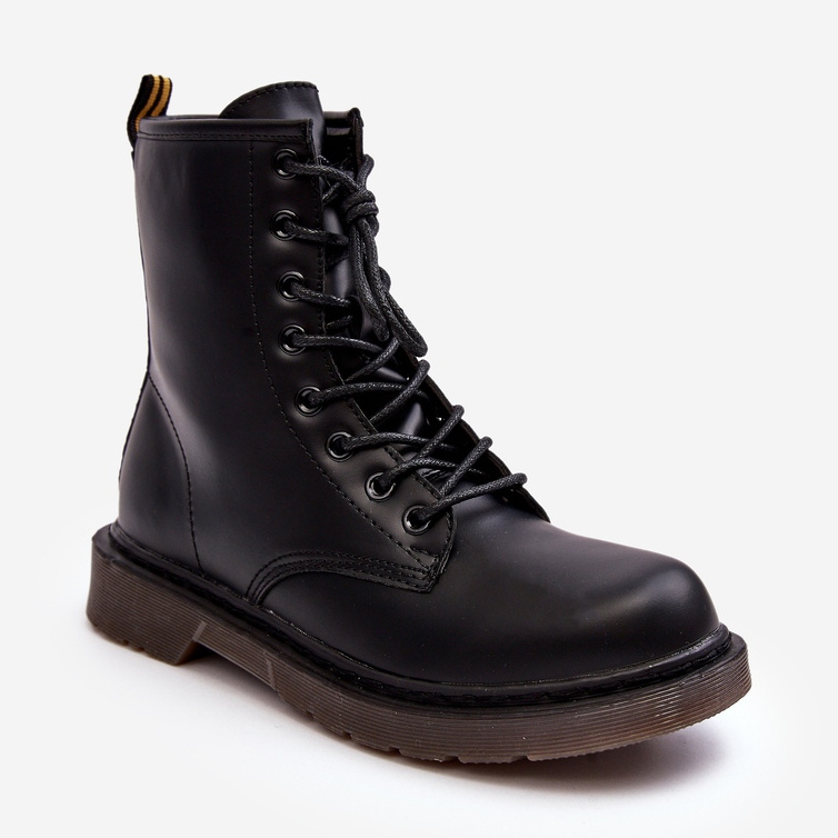 Naisten Trapper-saappaat vetoketjulla, musta Mibrasa 1