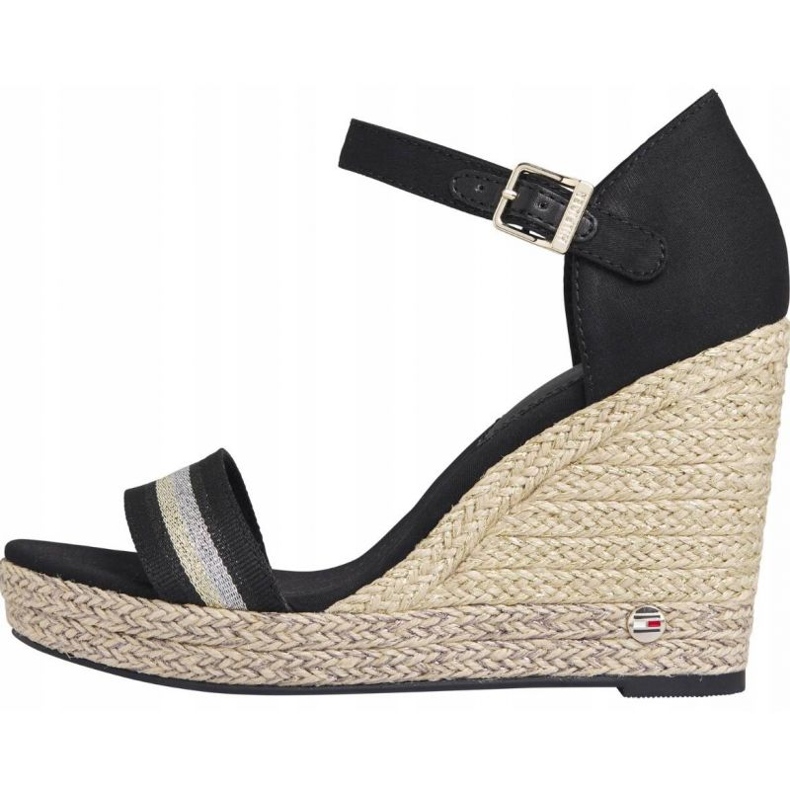 Tommy Hilfiger Grosgrain High Wedge sandaali W FW0FW05254 musta 1