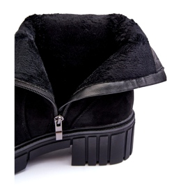 Musta mokkanahkaiset naisten saappaat 1