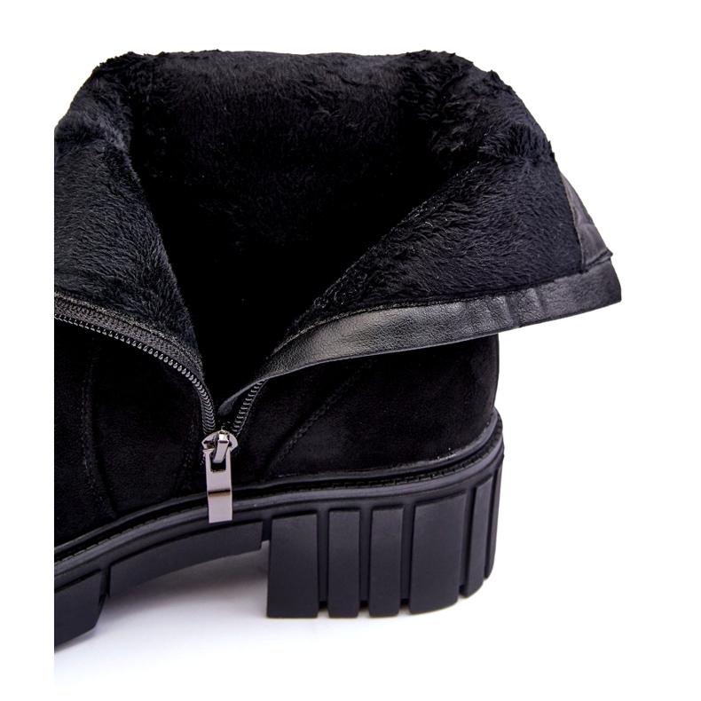 Musta mokkanahkaiset naisten saappaat 1