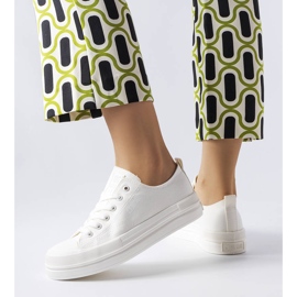 Valkoiset tennarit alustalla Big Star LL274968 valkoinen 1