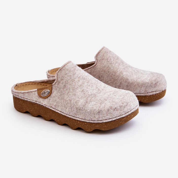 Naisten ennaltaehkäisevät kotikengät Inblu DK000011 beige-tossut 1