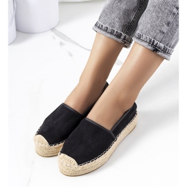 Black Capelle harjakattoiset espadrillit musta 1